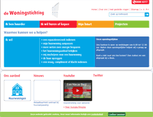Tablet Screenshot of dewoningstichting.nl